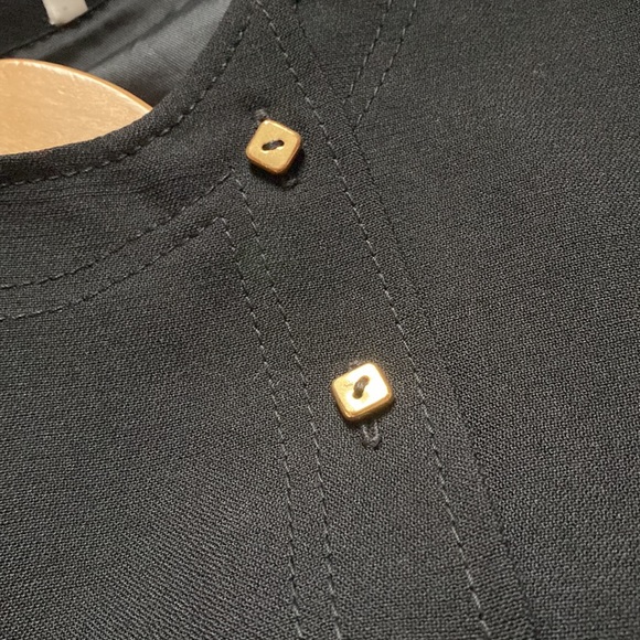 Vintage wool black dress - Picture 3 of 3